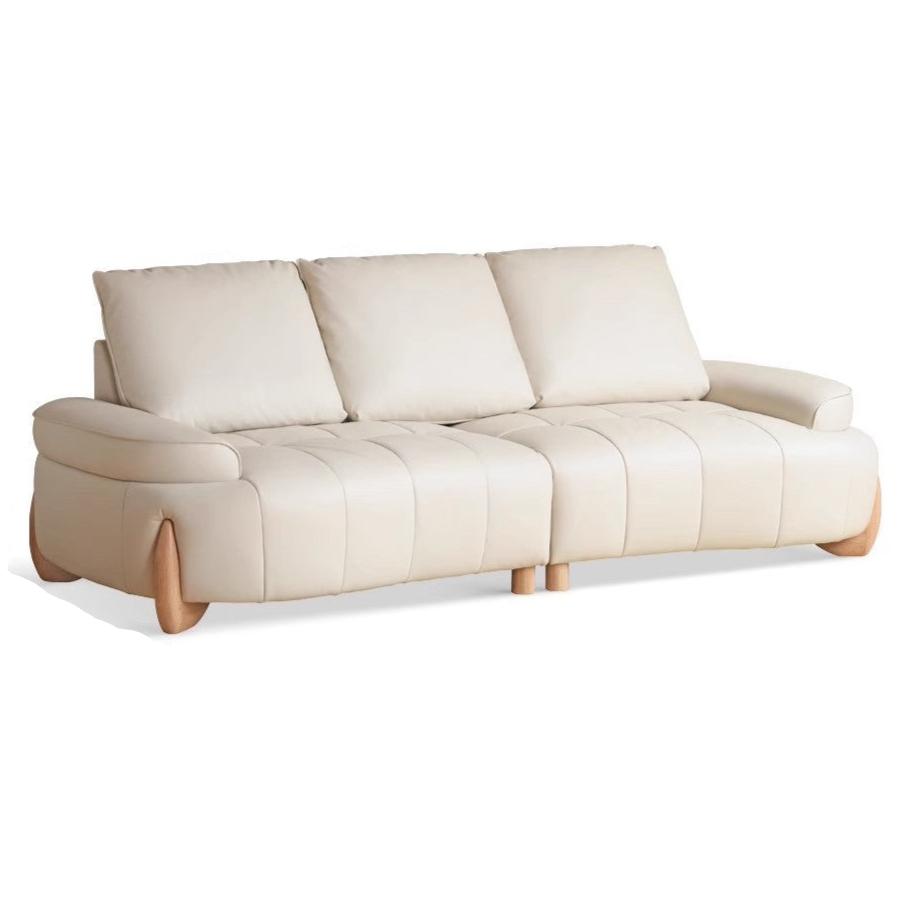 Technology Cloth Fabric Sofa Cream Style