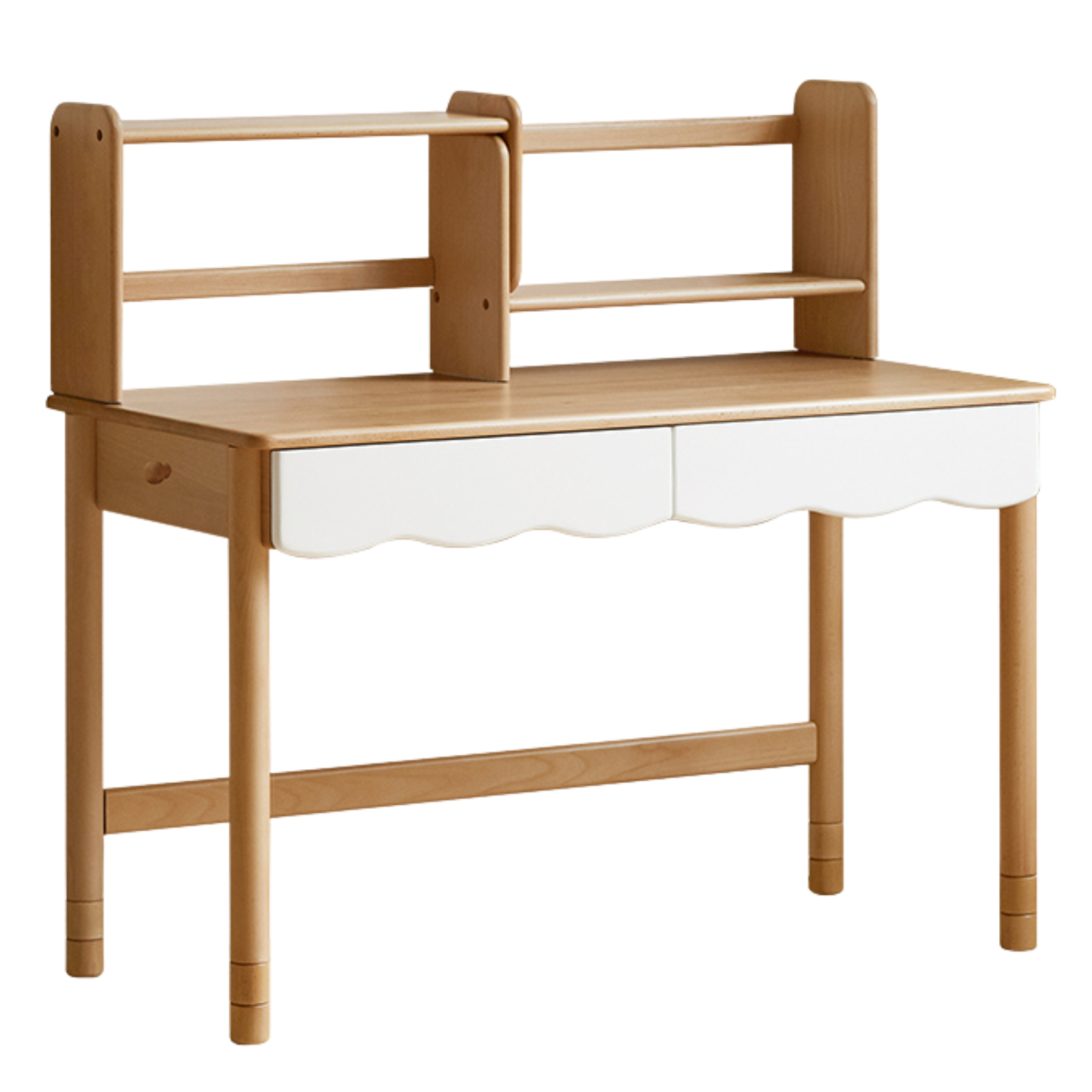 Beech Solid Wood Children's Desk Adjustable Writing Desk