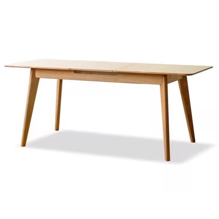 Oak, Ash solid wood Nordic wall-mounted retractable long dining table