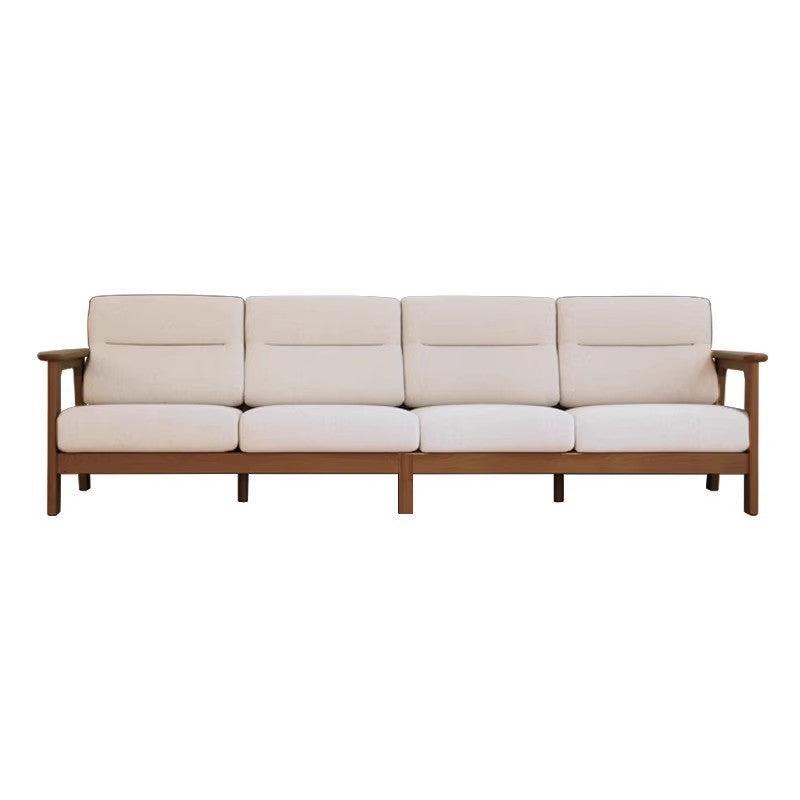 Ash Solid Wood Straight Sofa Modern