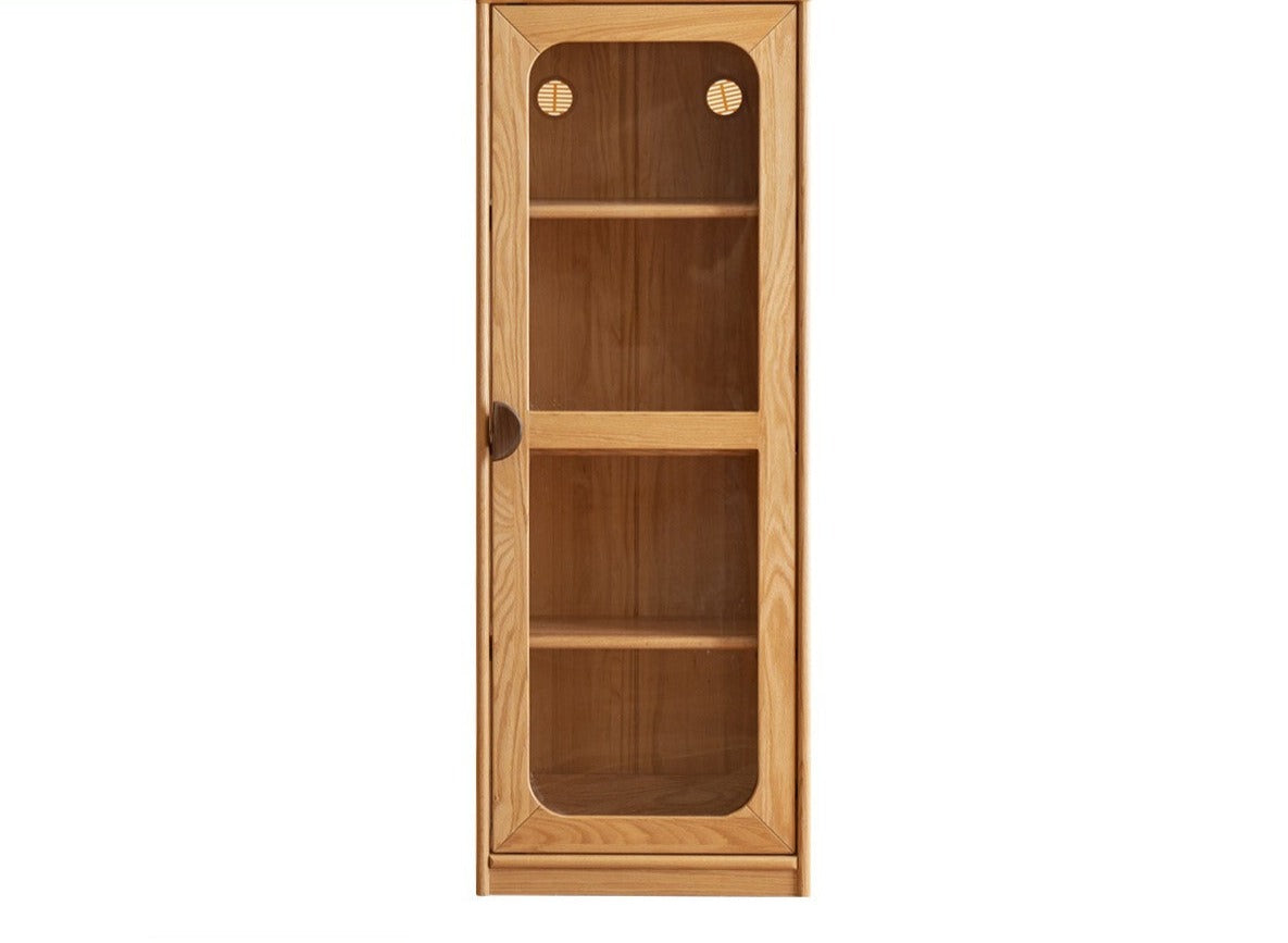 Solid Wood Children s Bookcase Desk One Student Home Floor to ceiling Combination Bookshelf Oak Large Storage Cabinet 31.5x13.8x78.7 inch 80x35x200