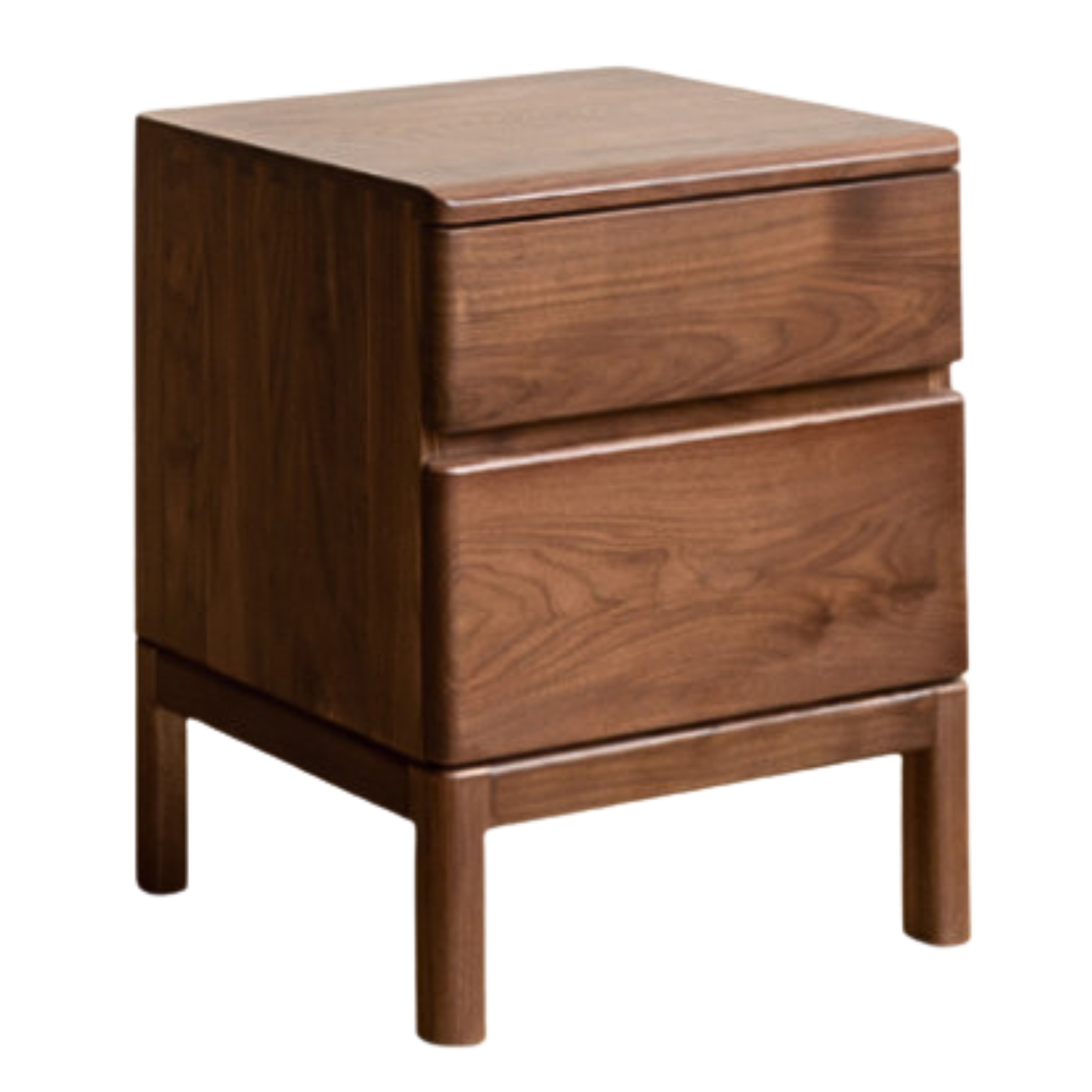 Black walnut, Ash solid wood bedside storage cabinet