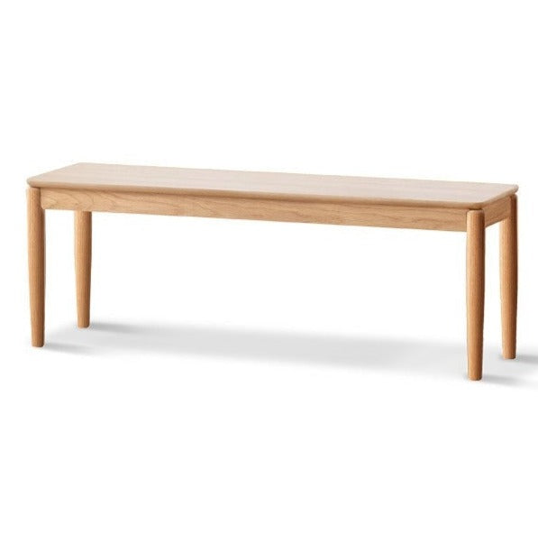 Oak solid wood rectangular bench: