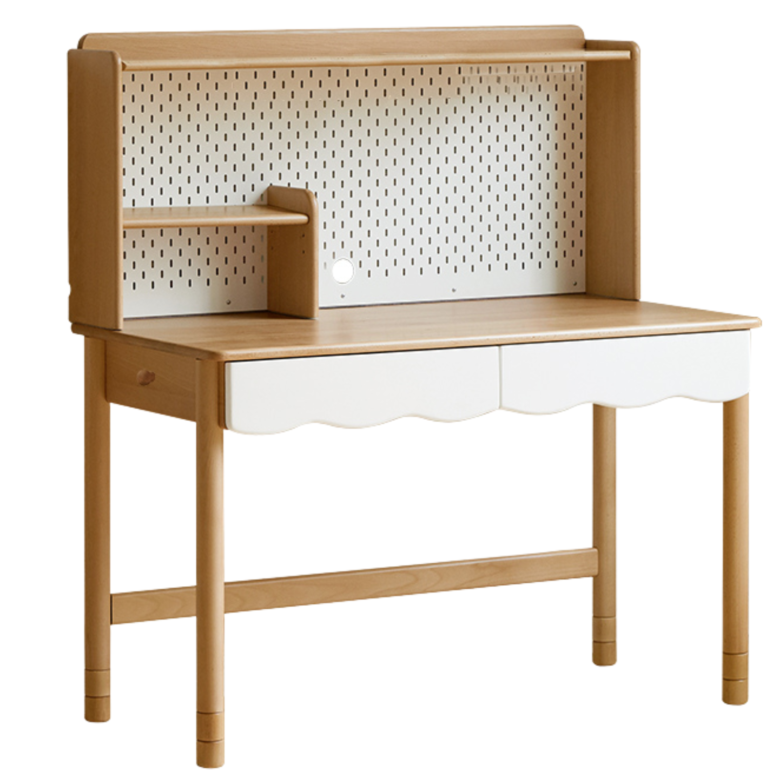 Beech Solid Wood Children's Desk Adjustable Writing Desk