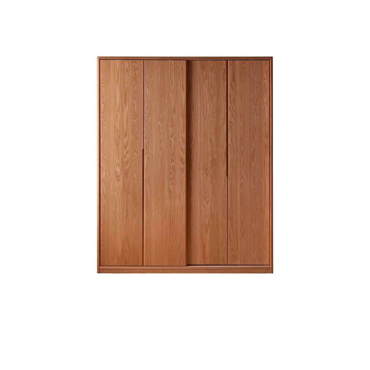 Oak Solid Wood Sliding Door Wardrobe