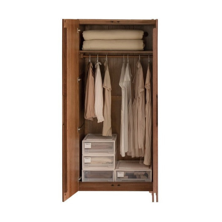 Oak Solid Wood Modern Wardrobe