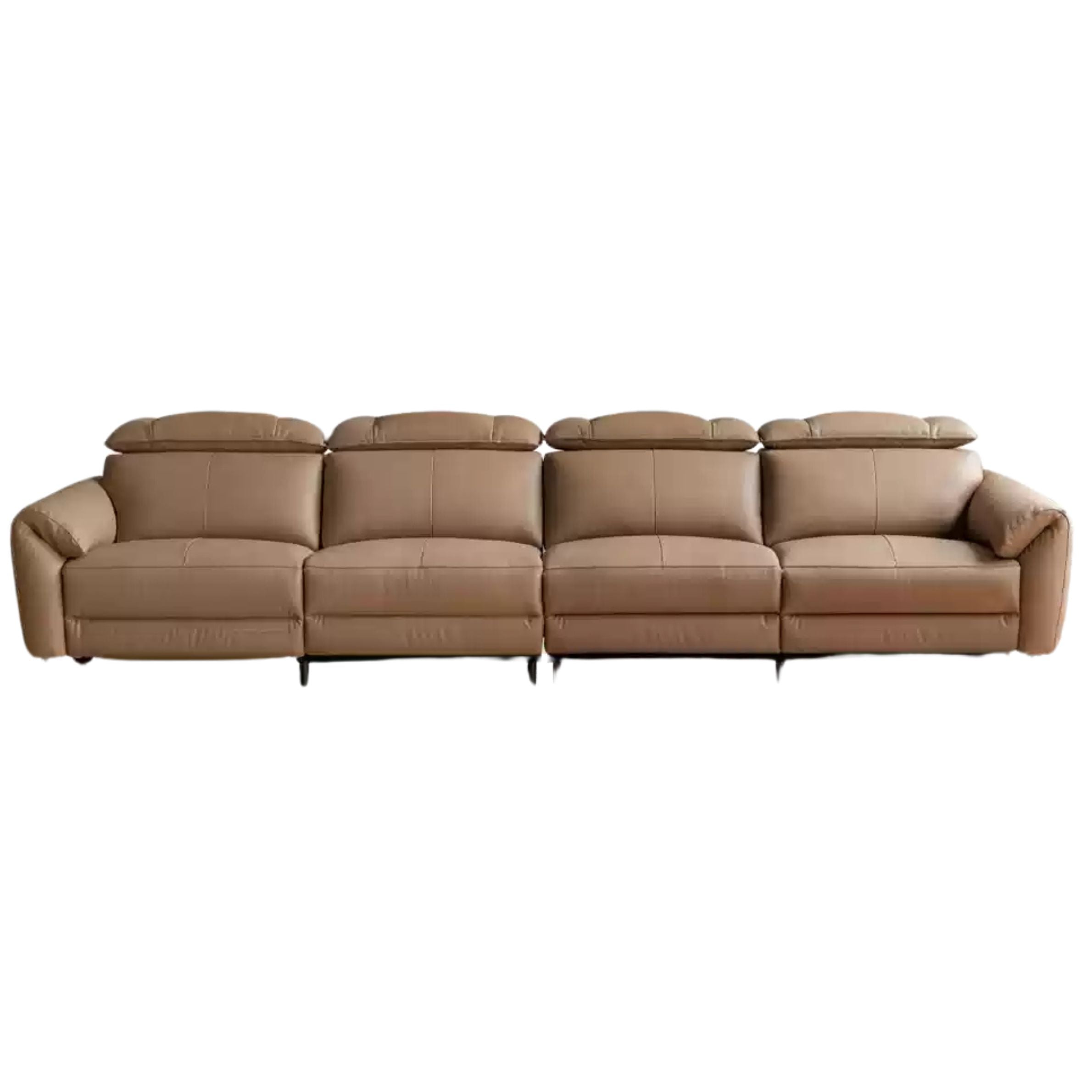 Electric Sofa Genuine Leather zero wall italian light luxury
