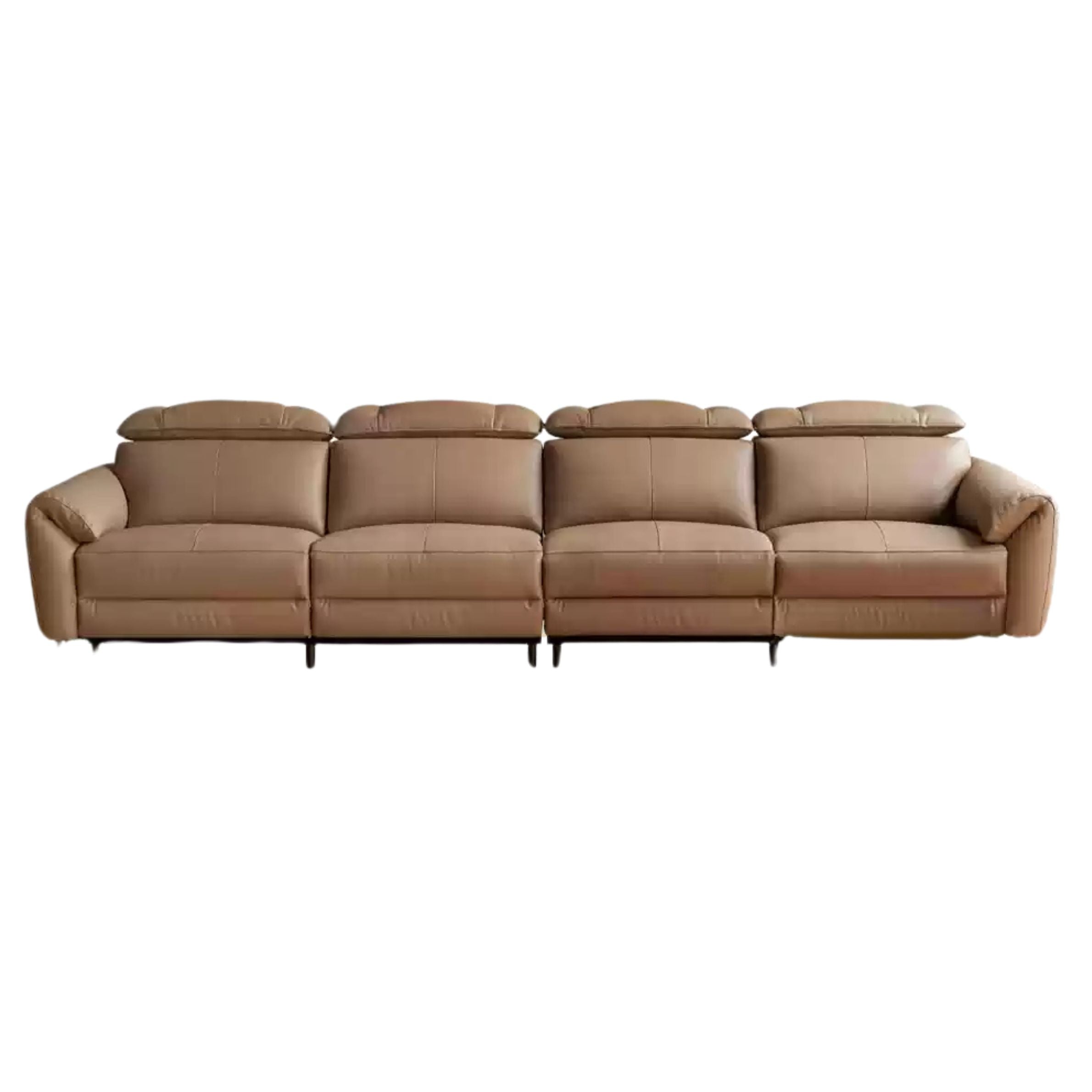 Electric Sofa Genuine Leather zero wall italian light luxury