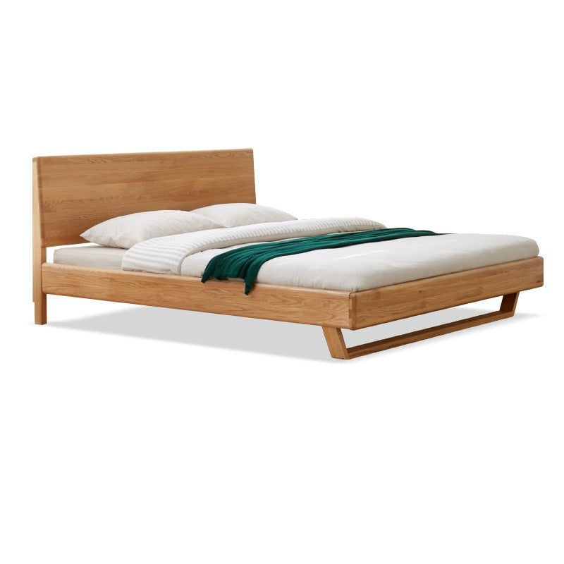 Oak Solid Wood Bed Nordic Bedroom"_)