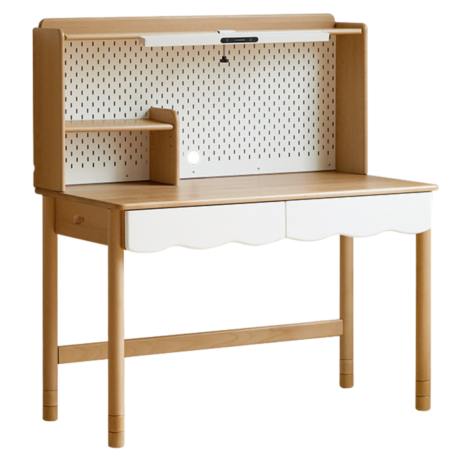 Beech Solid Wood Children's Desk Adjustable Writing Desk