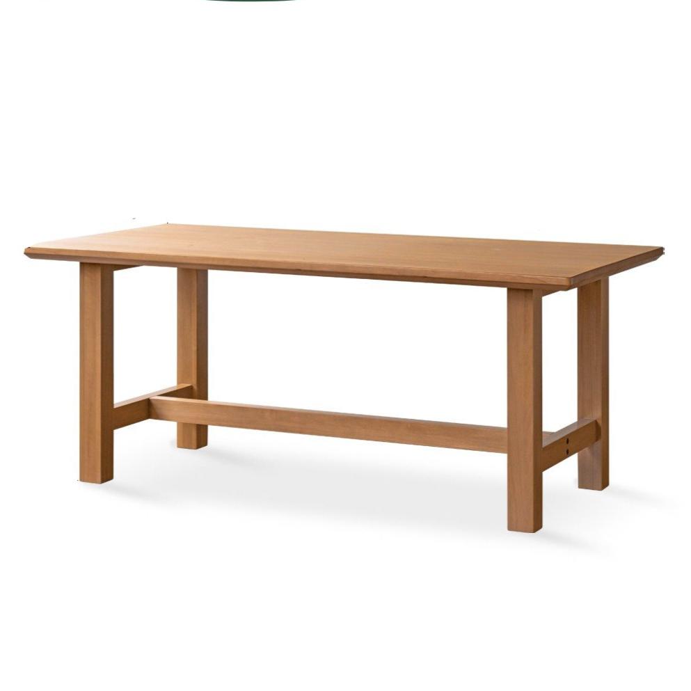 Poplar solid wood modern large board dining table