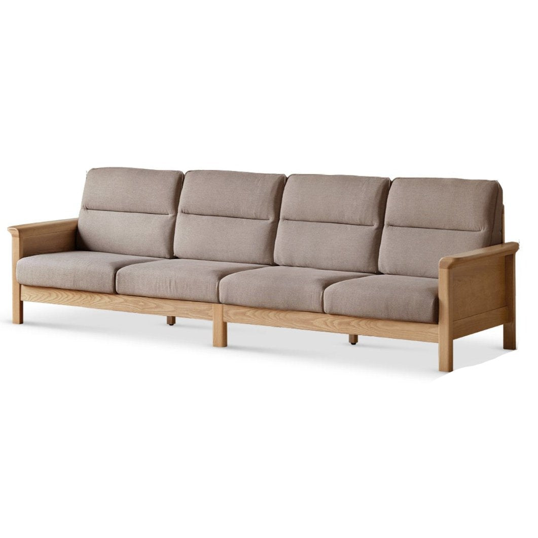 Ash Solid Wood Modern High Back Sofa