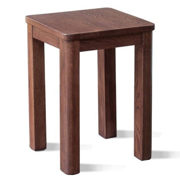 Oak Solid Wood Square Makeup Stool