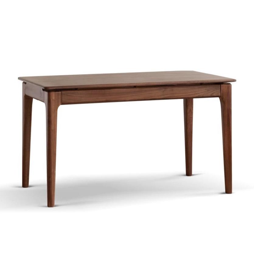 Black walnut solid wood rectangular dining table