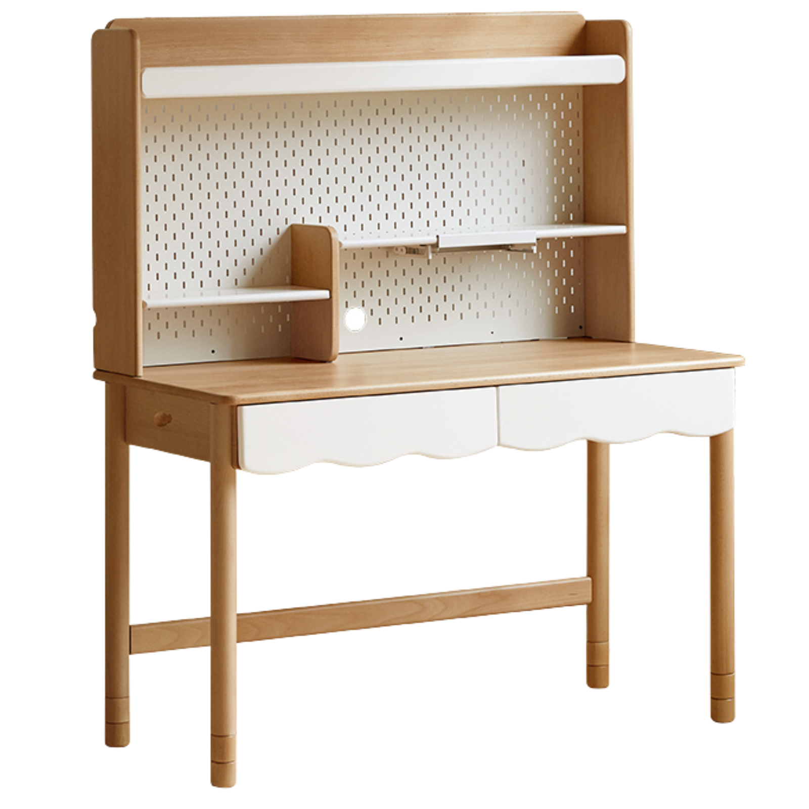 Beech Solid Wood Children's Desk Adjustable Writing Desk
