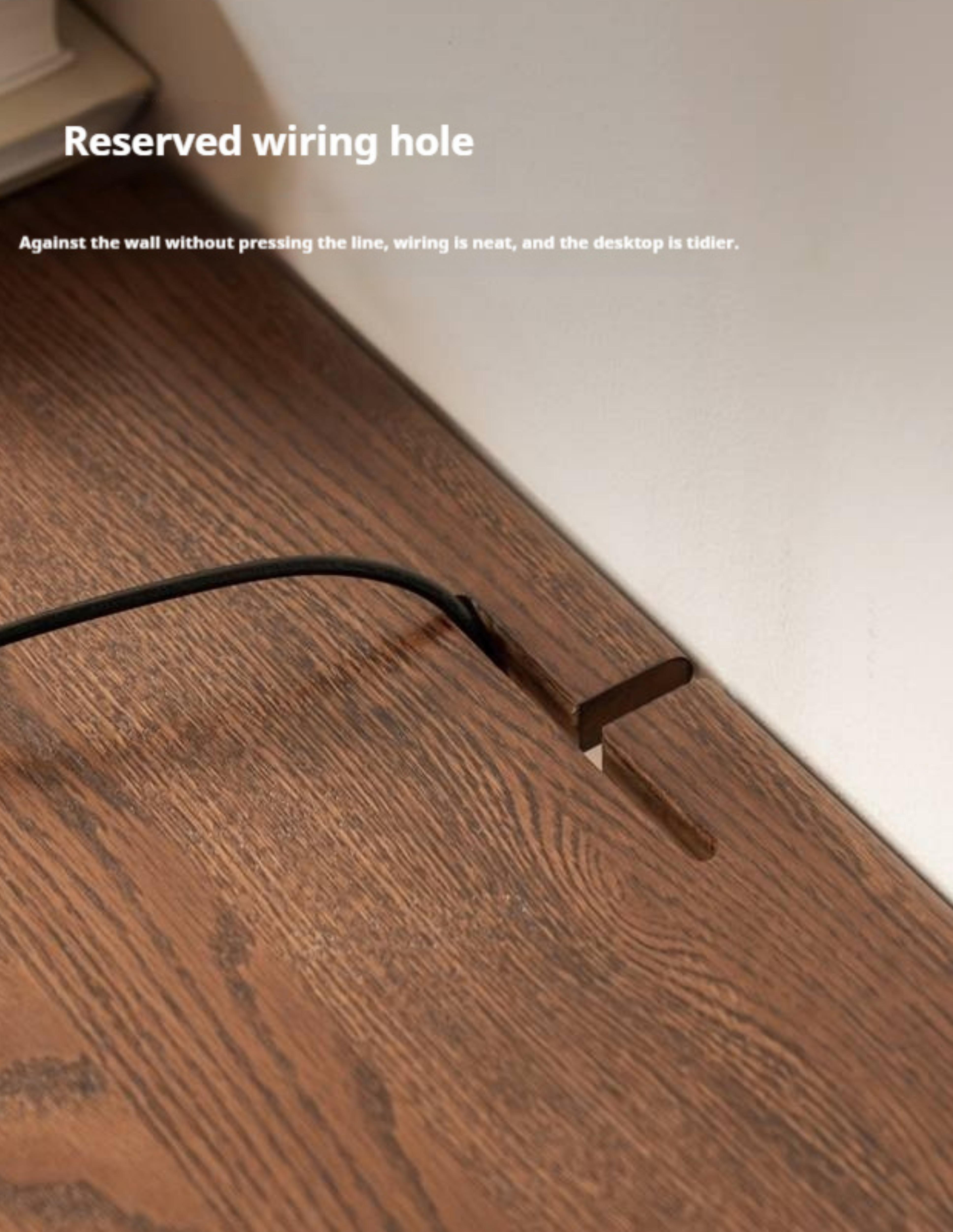 Oak Solid Wood Modern Double Computer