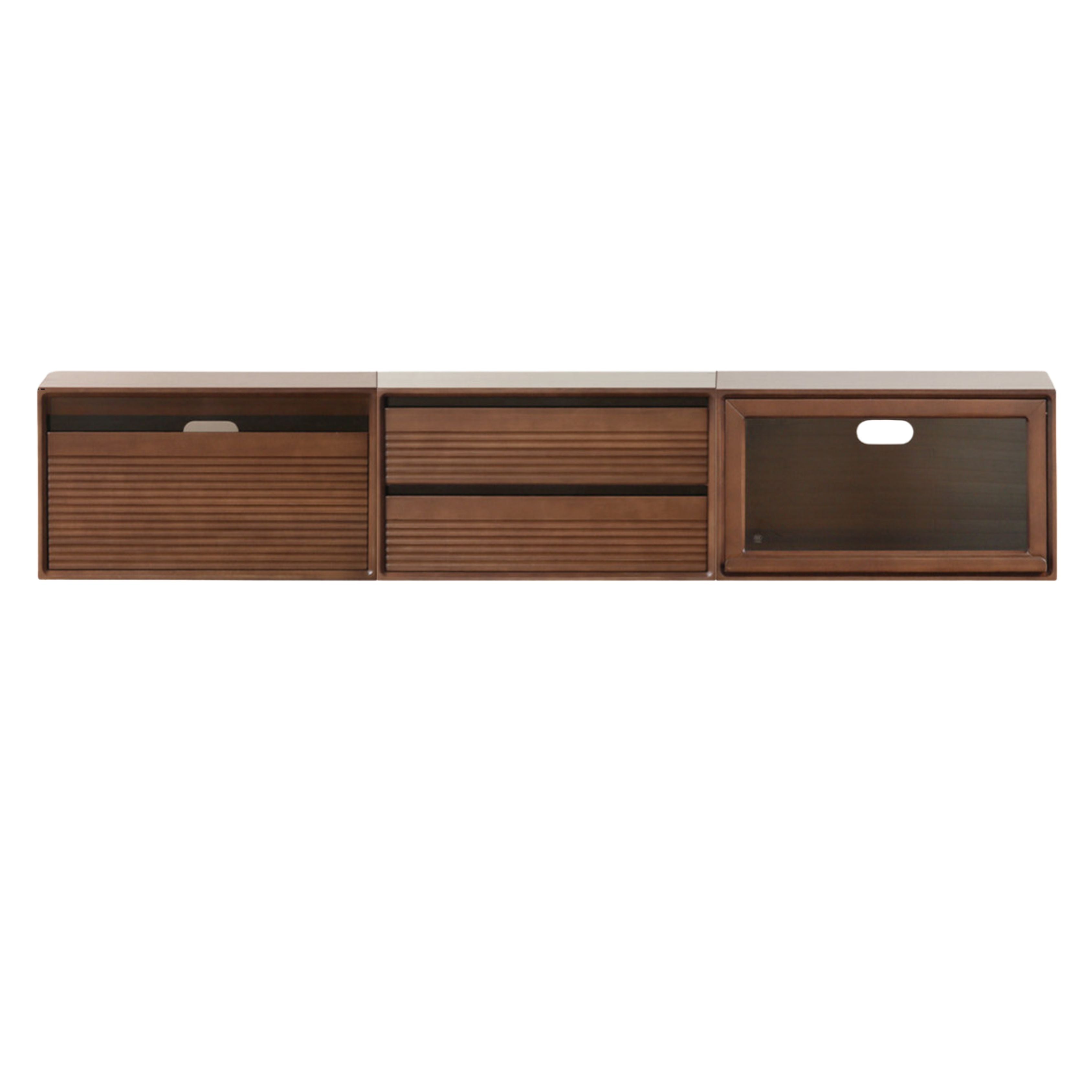 Black Walnut, Cherry, Poplar Solid Wood Medieval Floor TV Cabinet