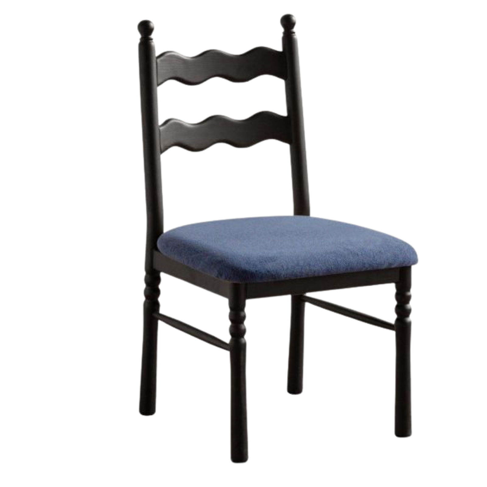 4 pcs-Beech, Ash Solid Wood French Retro Chair with Removable Washable Cushion