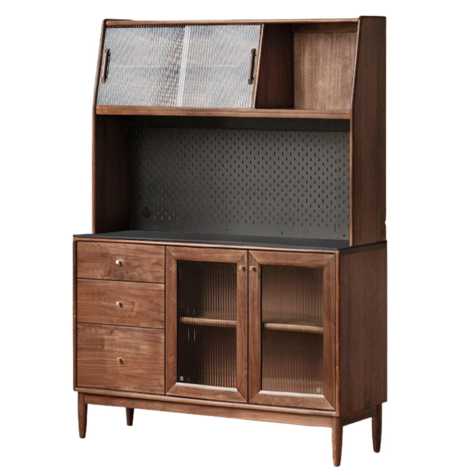 Black Walnut , South American Walnut, Catalpa Solid Wood Sideboard, Buffet Cabinet