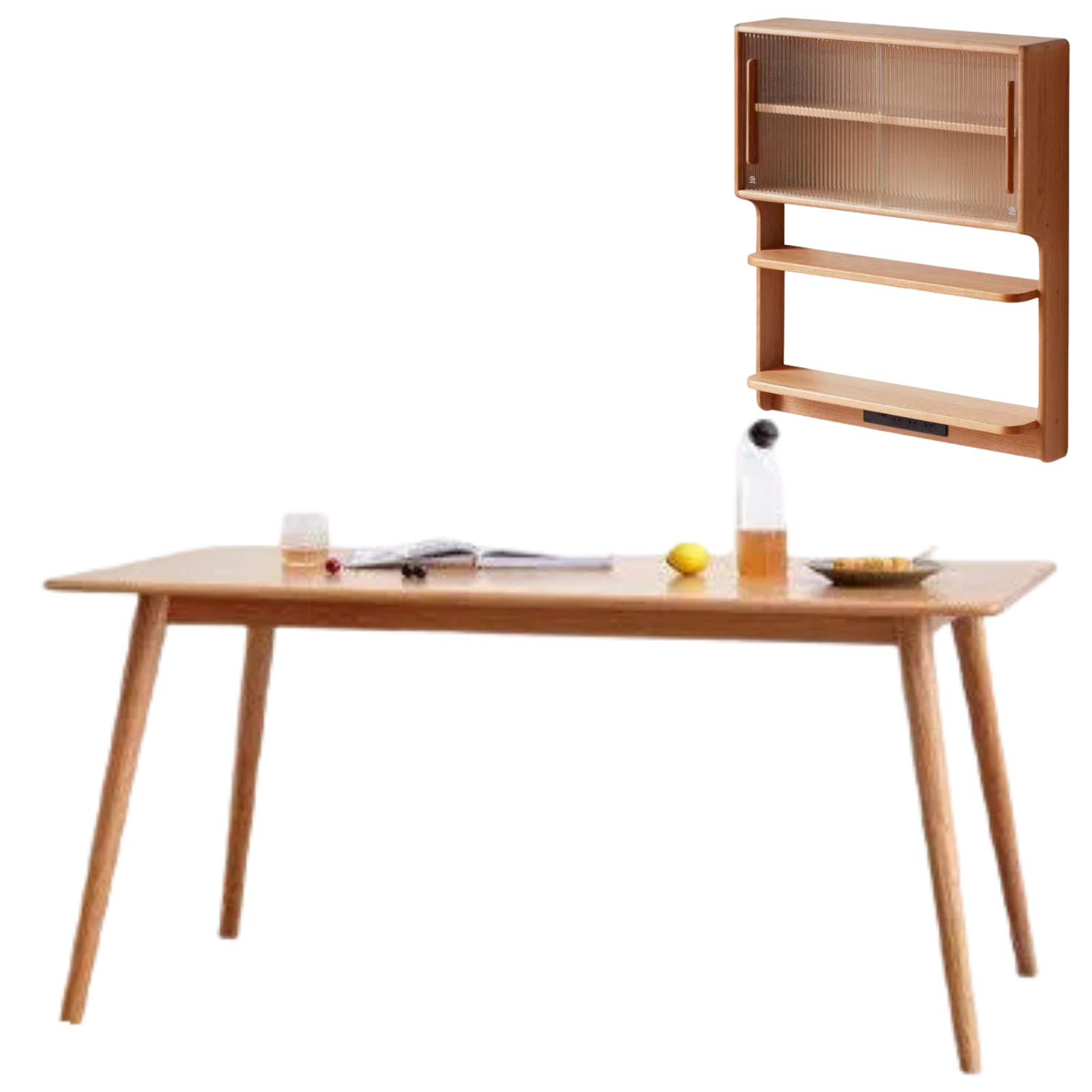 Oak, Beech, Cherry Wood Solid Wood Wall-Mounted Suspended Cabinet