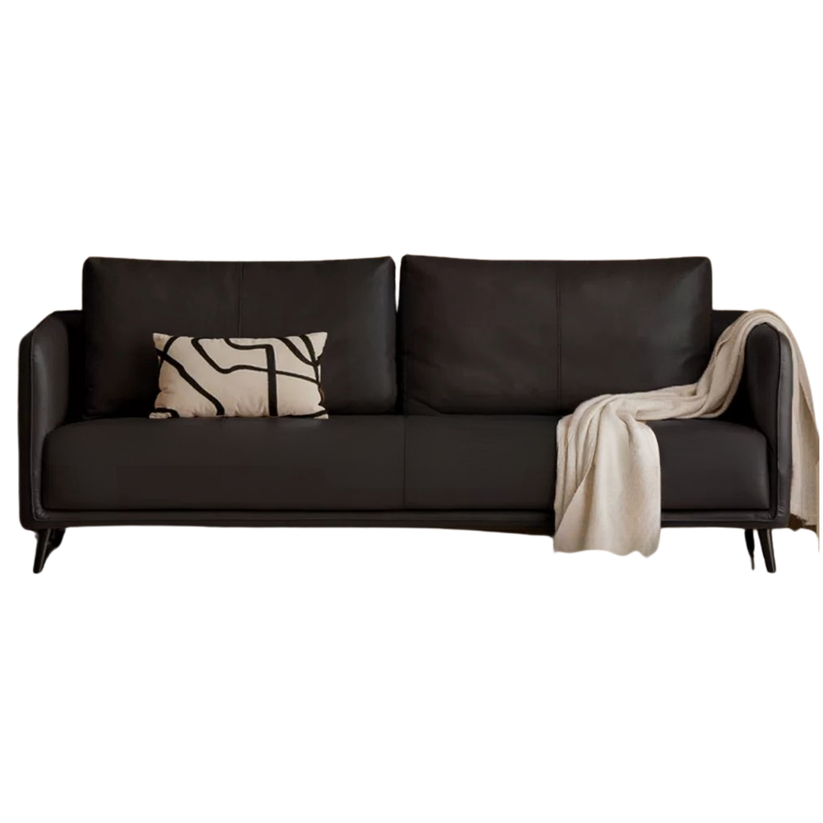 Genuine Leather, eco-leather ultra-slim modern design sofa
