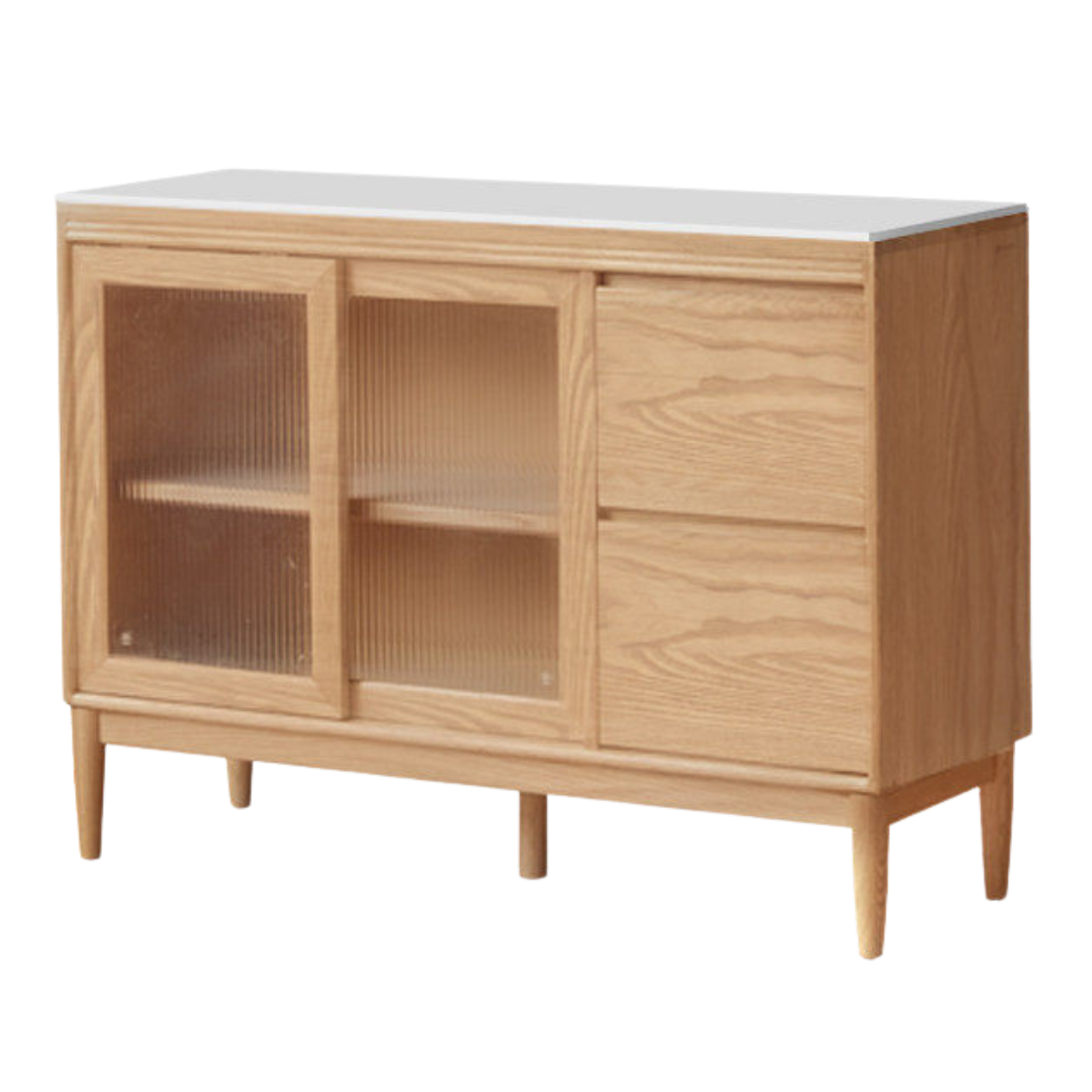 Oak, Ash, White Ash Solid Wood Large Capacity Storage Sideboard