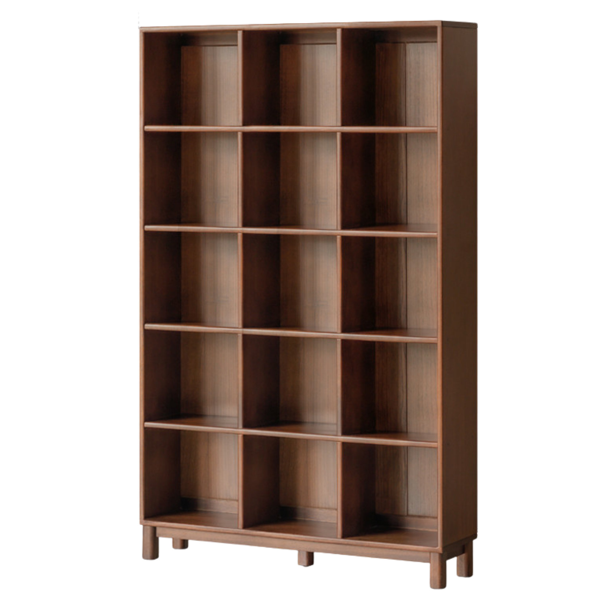 Sandalwood Solid Wood Light Luxury Style Bookshelf