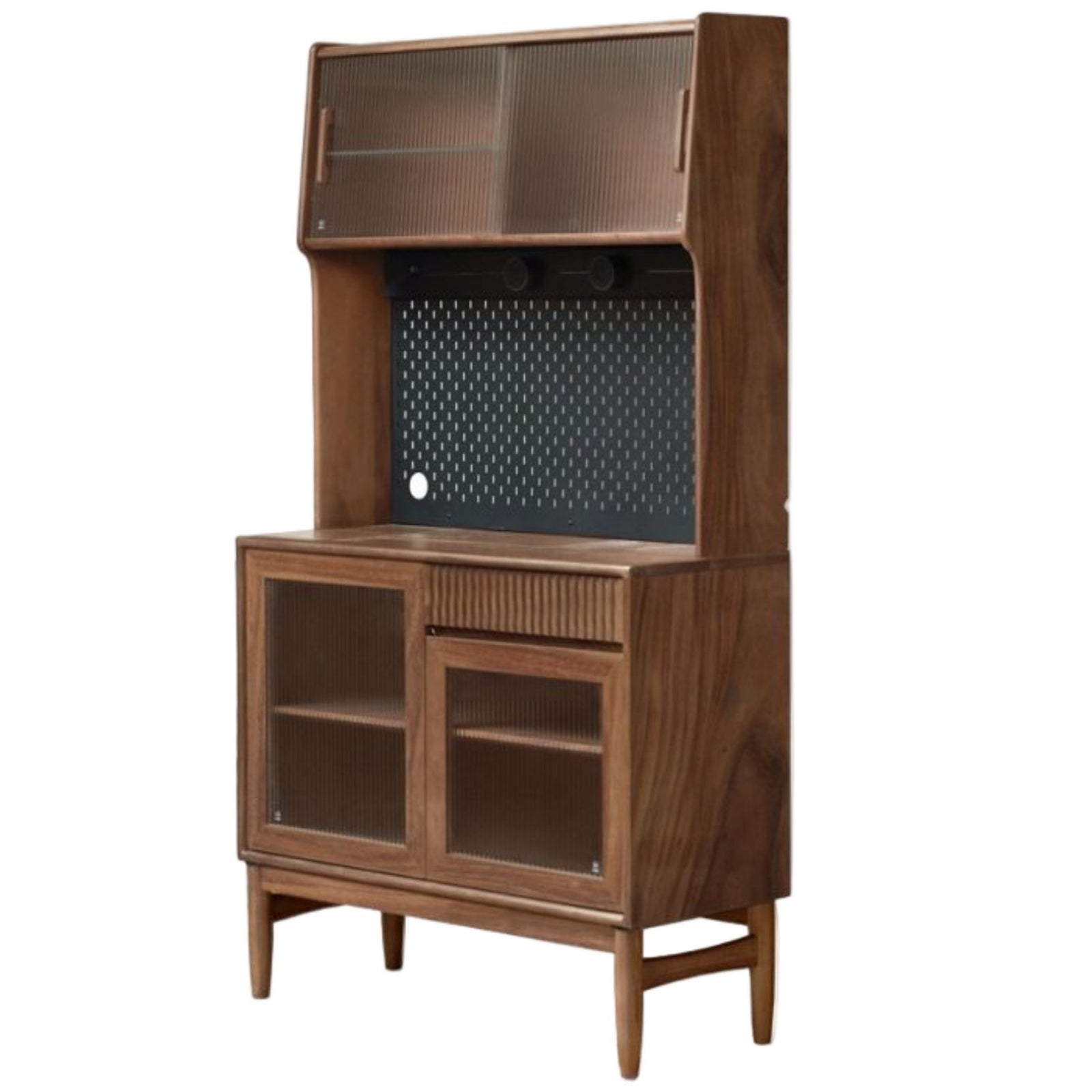 Black Walnut, Oak, South American Walnut Light Luxury Tableside Cabinet