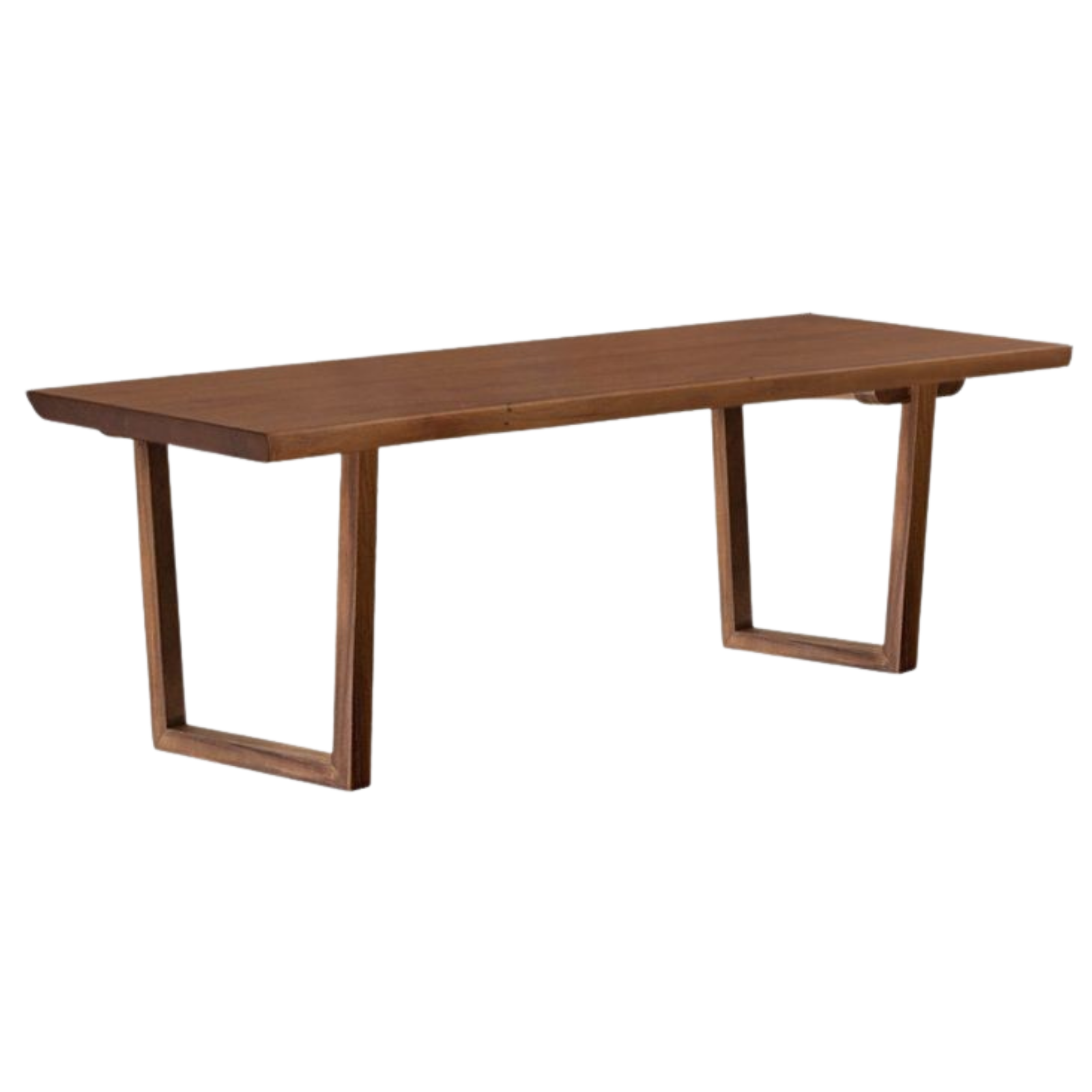 Ash, Black Walnut Solid Wood Dining Table with Wide Board and Natural Edges