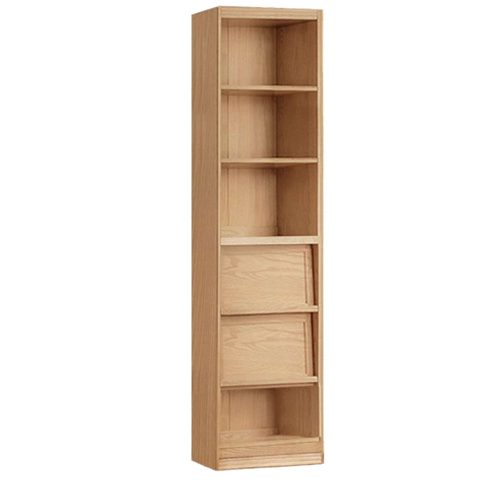 Ash, Oak, Cherry Solid Wood Bookshelf Integrated Wall-Mounted