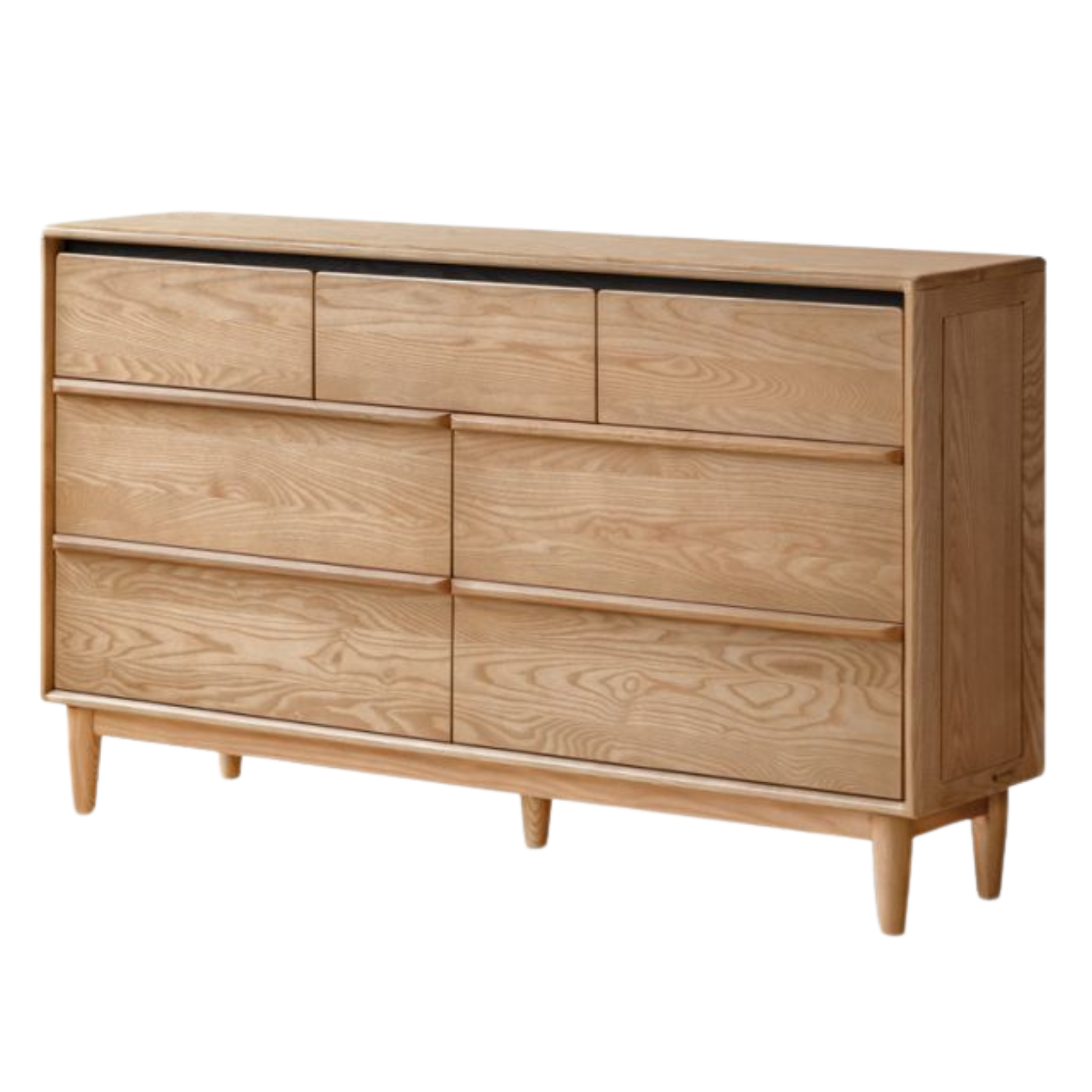 Ash Solid Wood Modern Drawer Cabinet