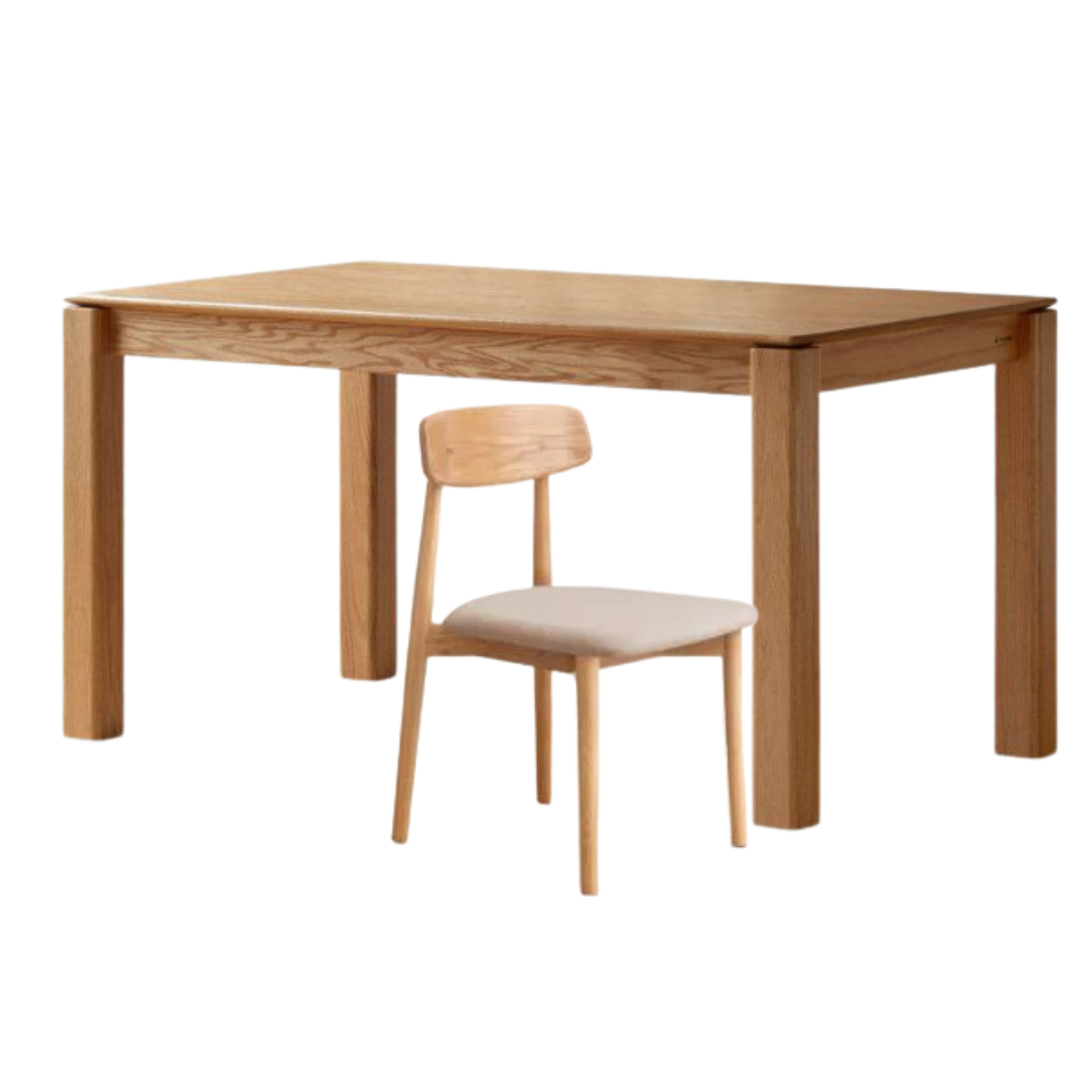 Oak Solid Wood Modern Minimalist Long Dining Table