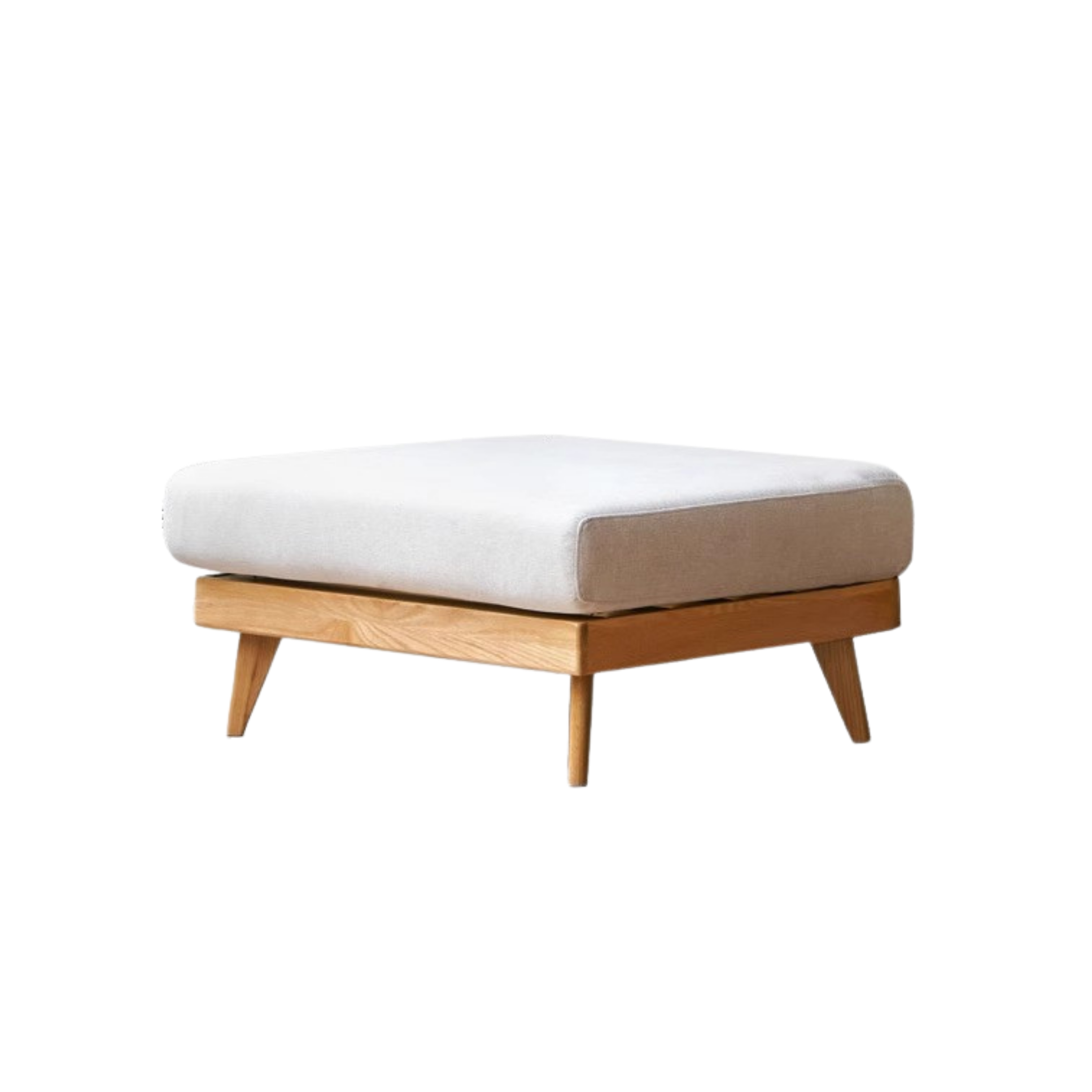 Oak, Ash, Poplar, Black Walnut Solid Wood Footstool Small Fabric Stool For Home