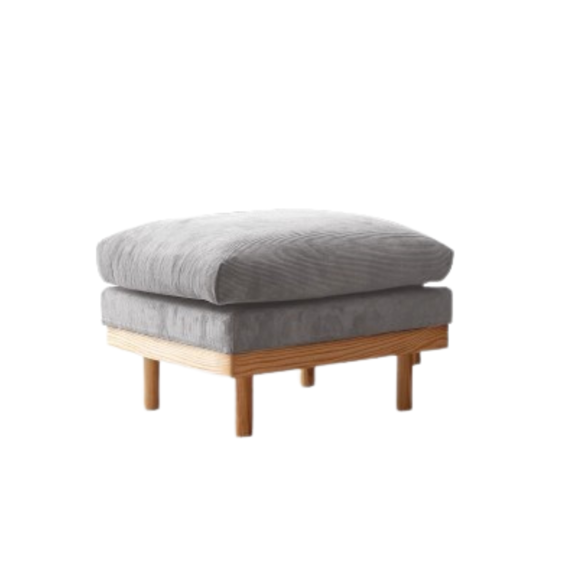 Fabric Wooden Modern Sofa Footstool