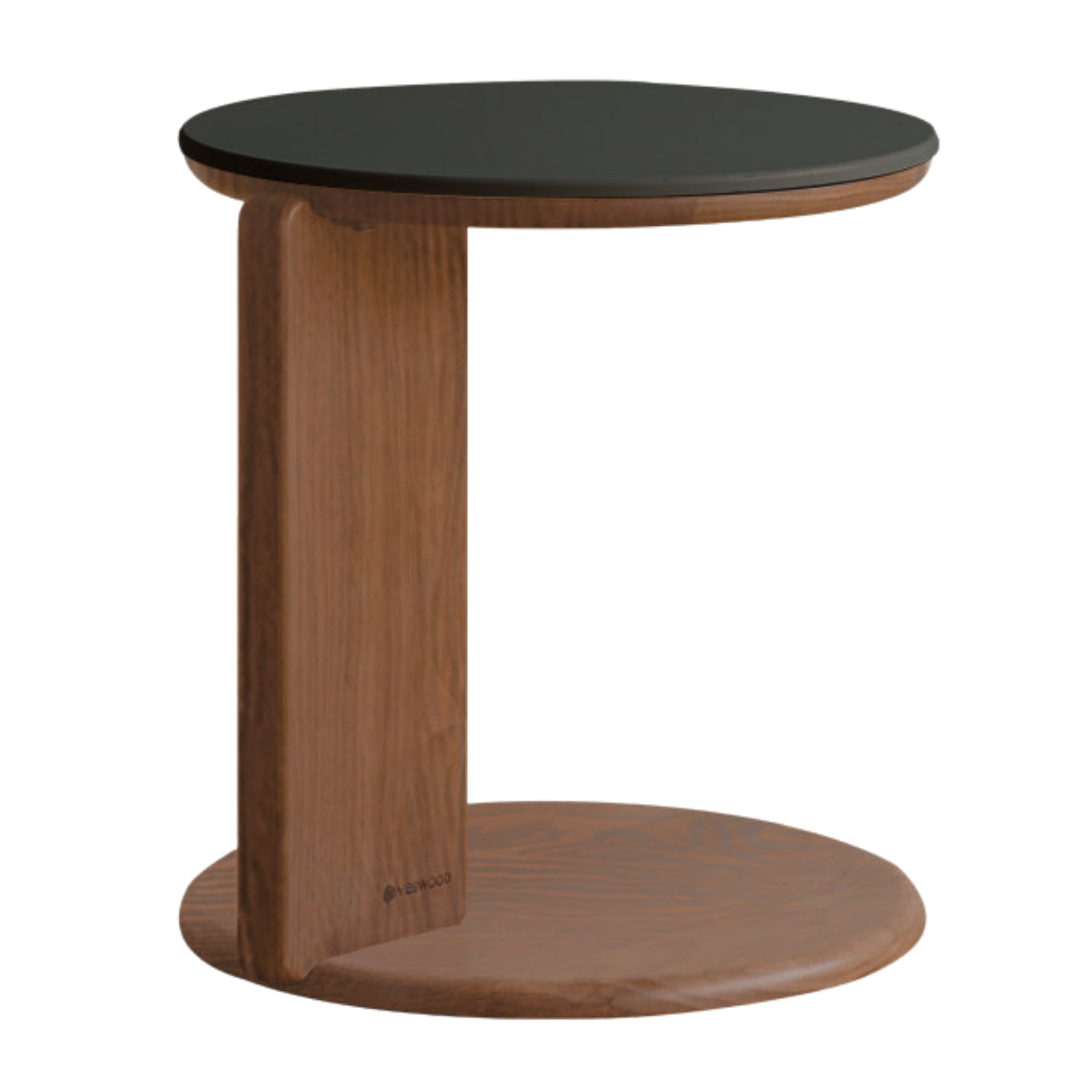 Black Walnut, Sandalwood, Oak Solid Wood, Solid Longan Hardwood Slate Round Coffee Table