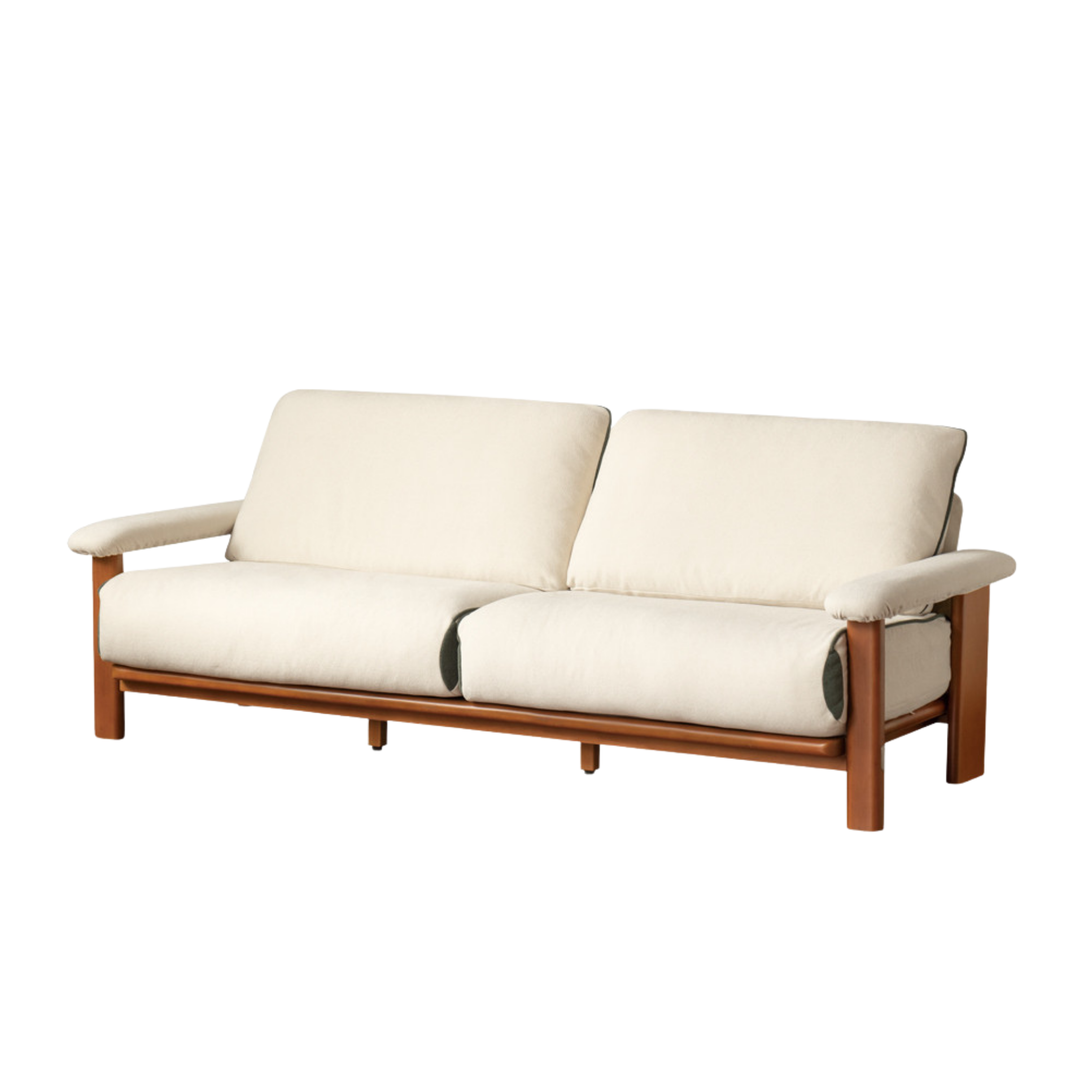 Beech Solid Wood Antique Style Sofa 4 color