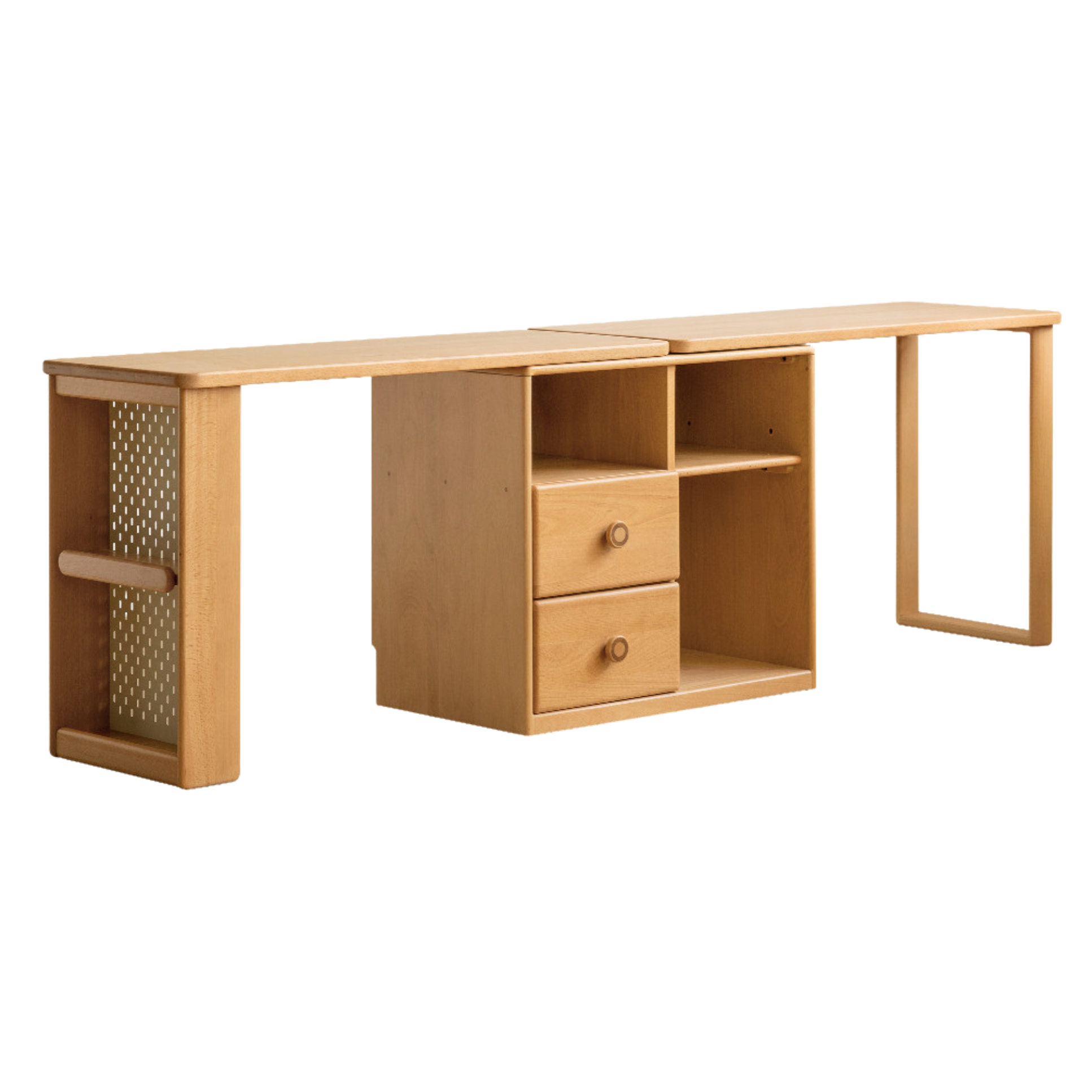 Beech Solid Wood Telescopic Student Writing Desk
