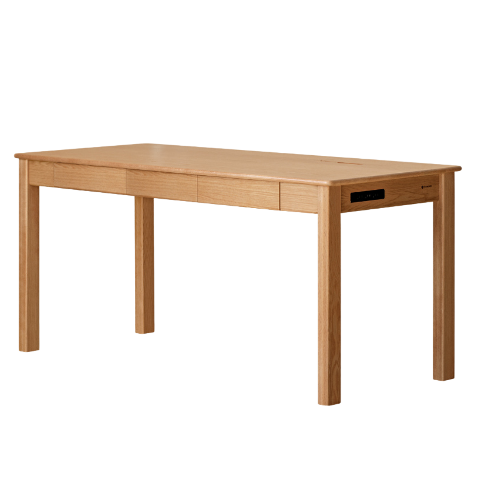 Oak, Ash Solid Wood USB Office Desk