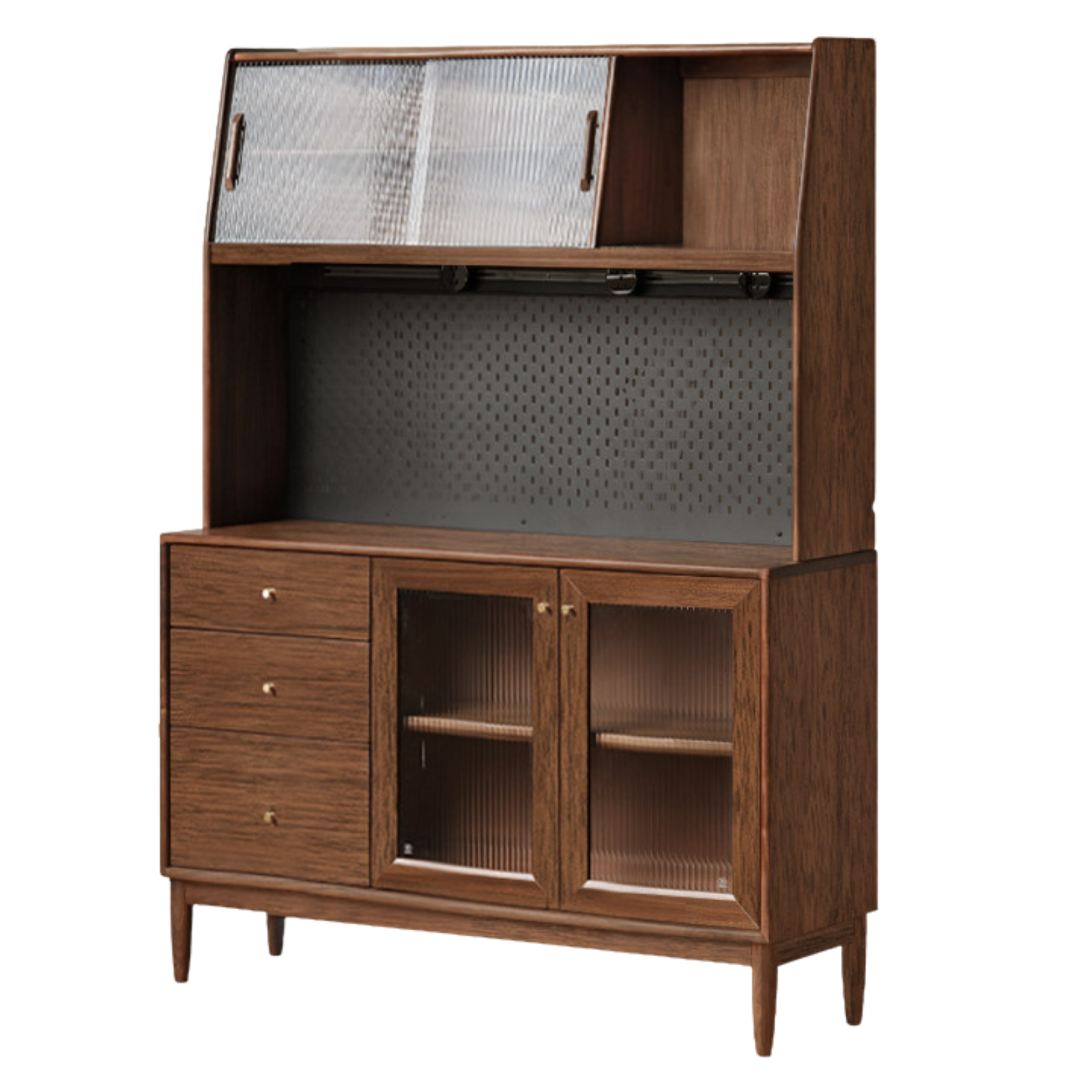 Black Walnut , South American Walnut, Catalpa Solid Wood Sideboard, Buffet Cabinet