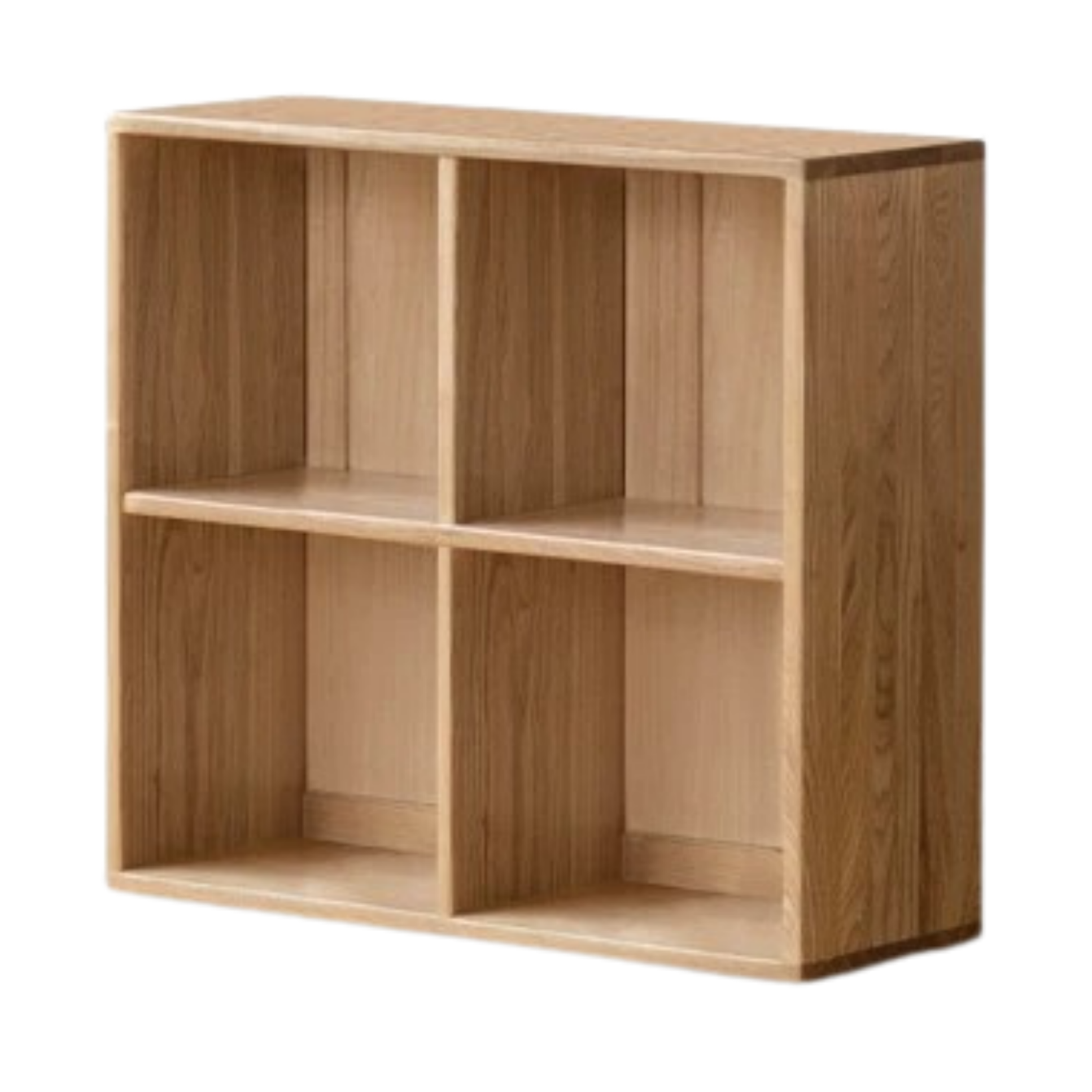 Ash Solid Wood Modern Grid Bookcase