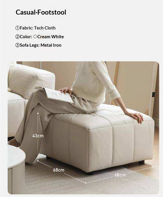 Fabric Soft Footstool Modern And Simple  Footrest
