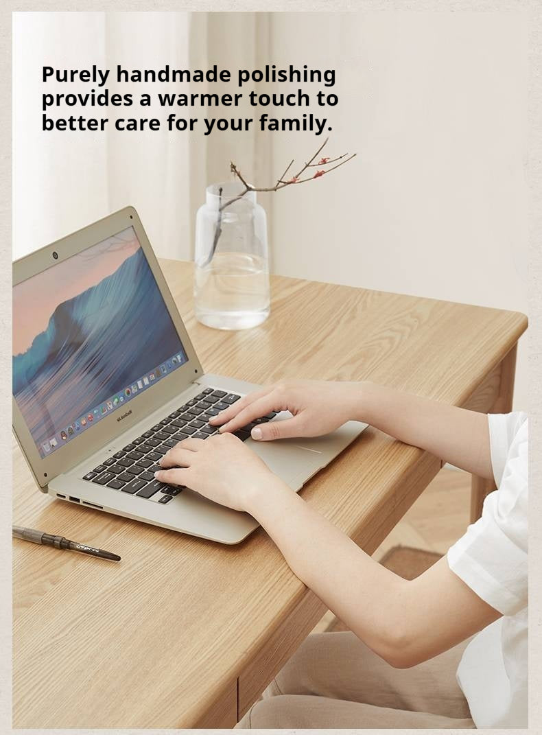 Ash Solid Wood Minimalist Modern Computer Desk