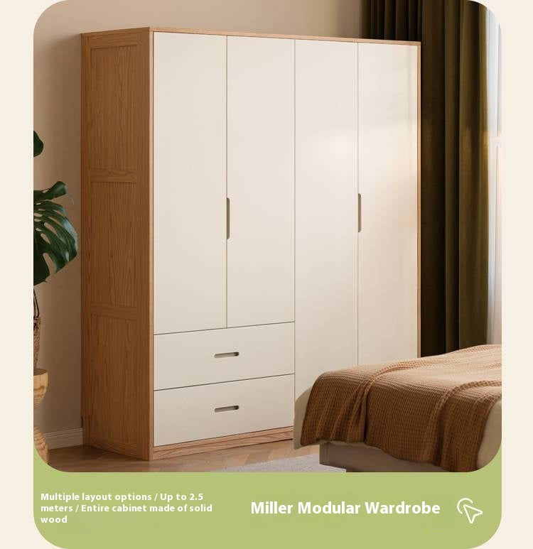 Poplar Solid Wood White Corner Cabinet.