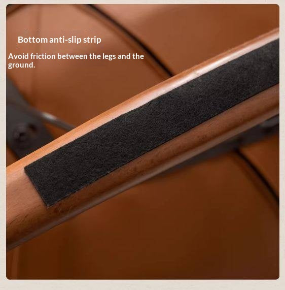 Beech Solid Wood Mid-Century Rocking Accent Chair with Houndstooth Cushion