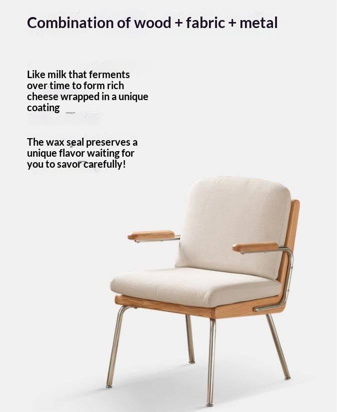 Oak Solid Wood Modern Minimalist Soft Office Chair