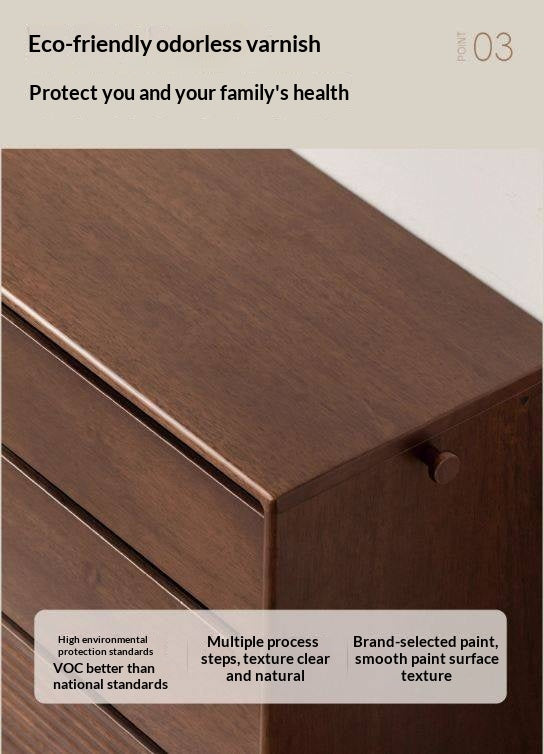 Solid Longan Hardwood Chest of Drawers