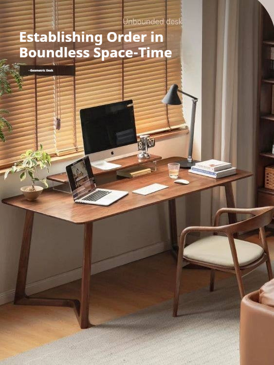 Black Walnut, Oak, Sandalwood Solid Wood Rectangular Dining Table