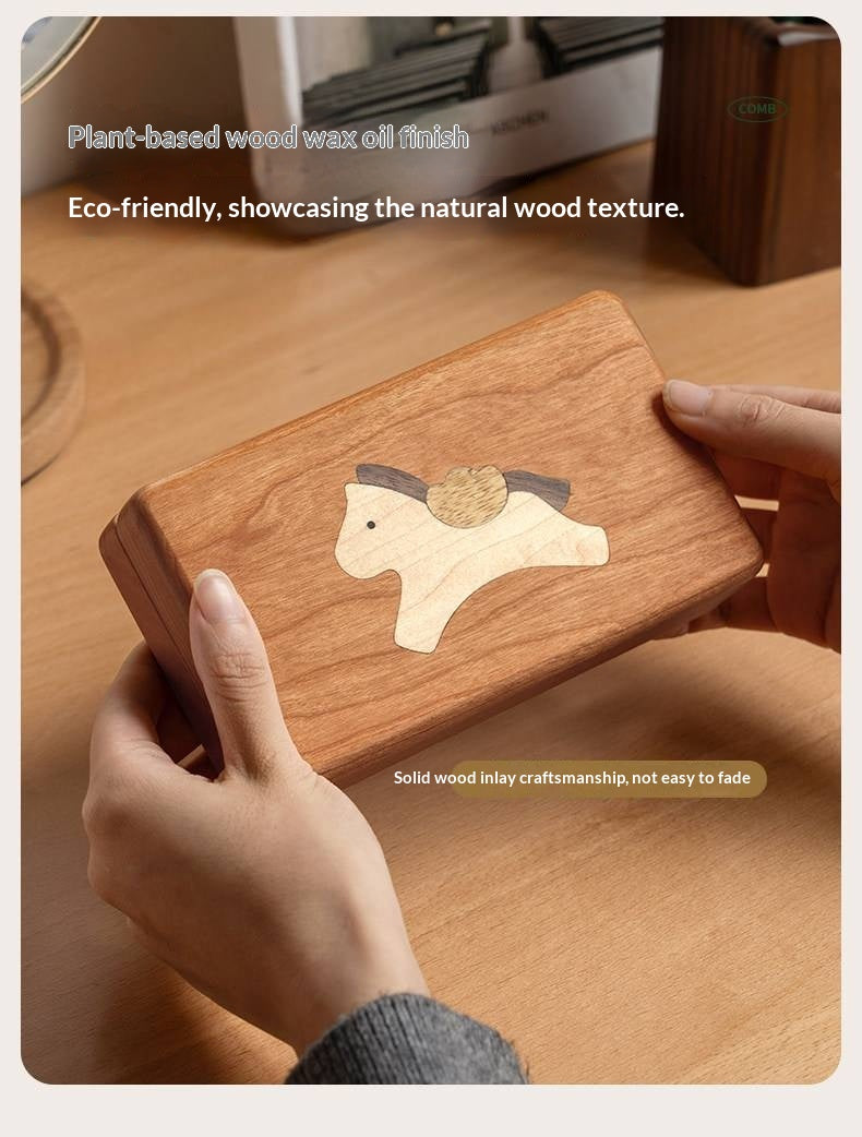 Black walnut, Cherry Solid Wood Handmade Jewelry Box