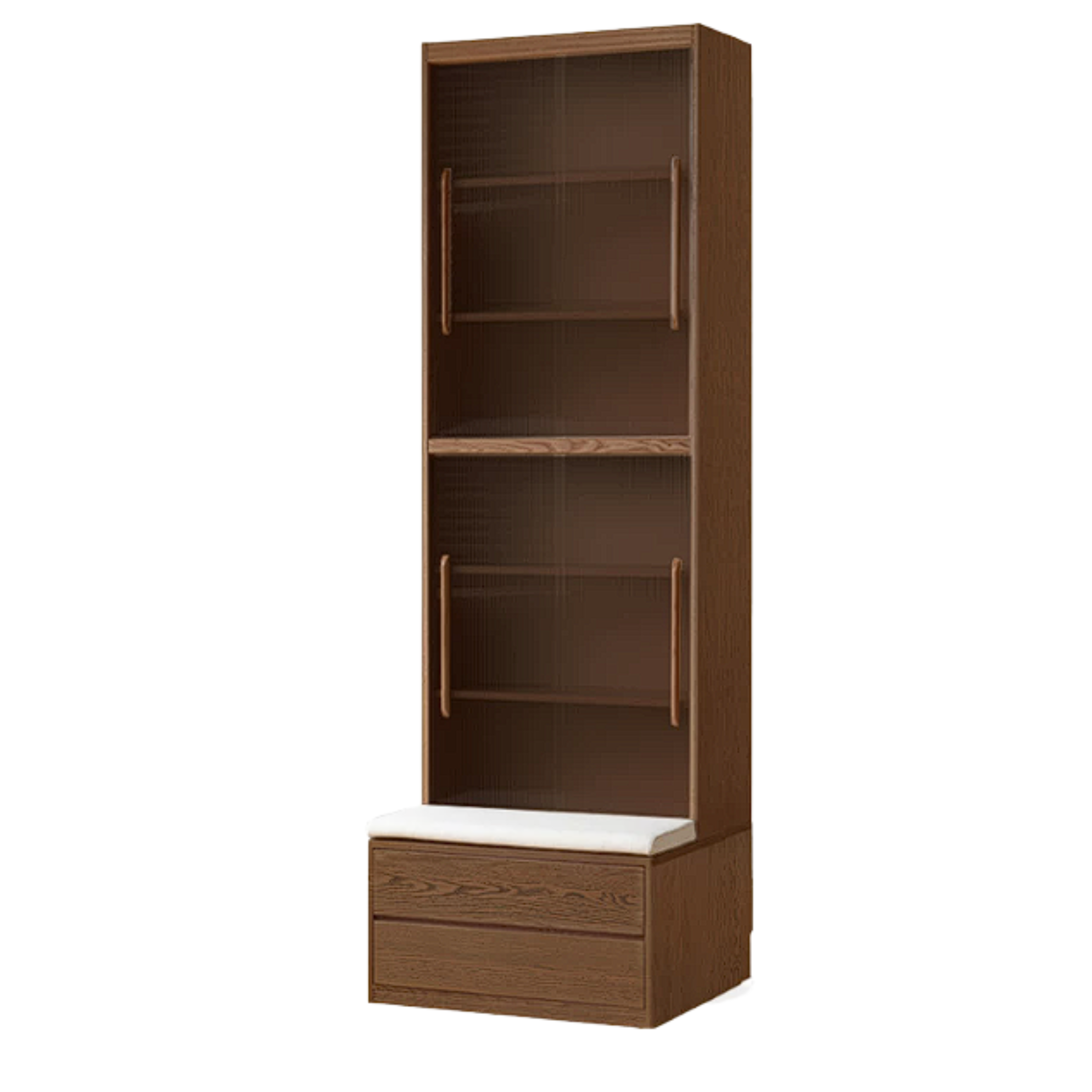 Sandalwood, Oak, Ash Solid Wood Combination Bookcase
