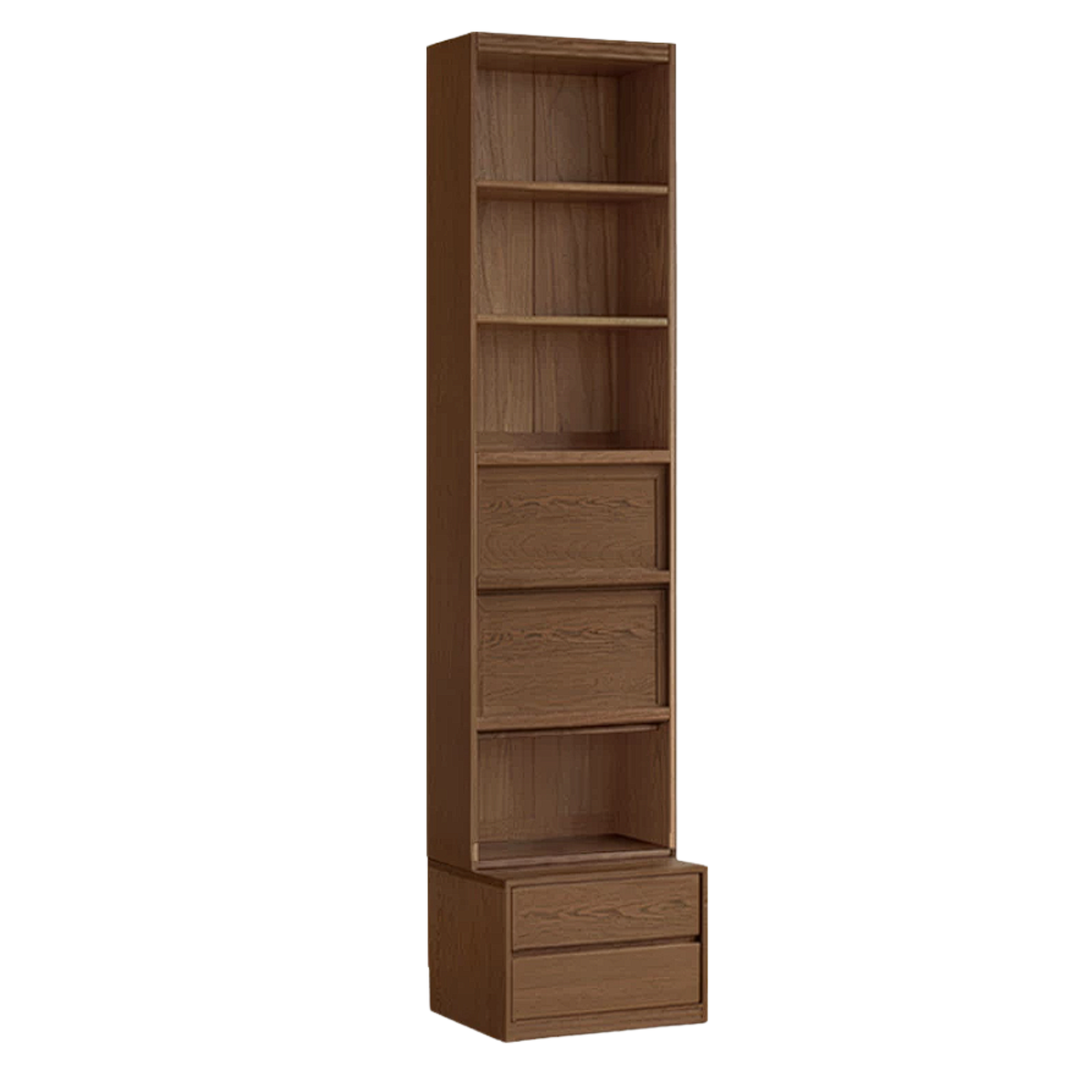 Sandalwood, Oak, Ash Solid Wood Combination Bookcase